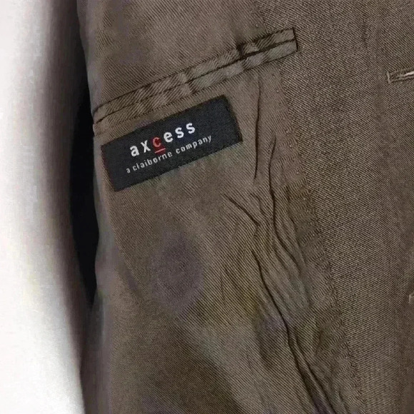 Axcess Men's Brown Wool Blazer - Picture 2 of 9
